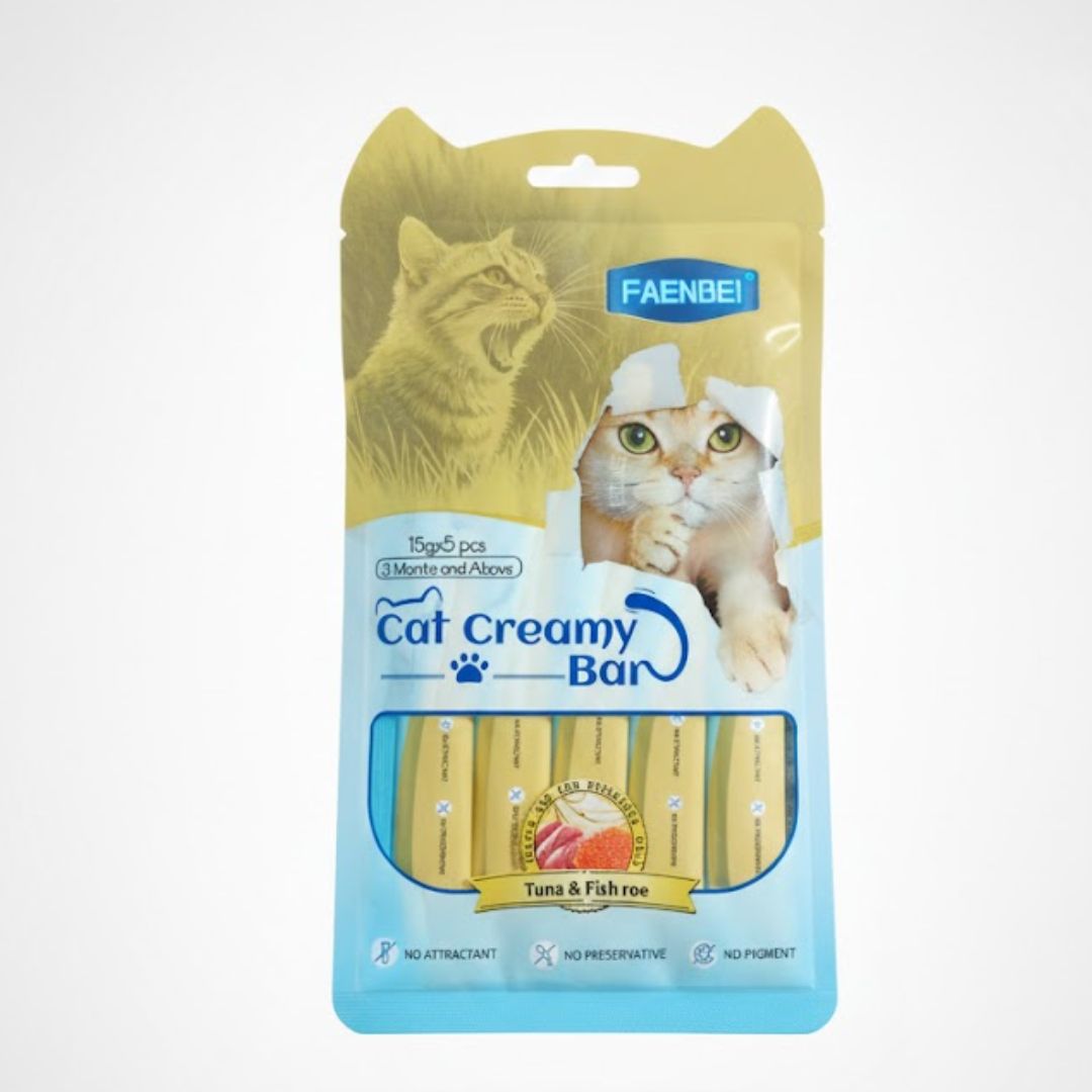 Faenbei Cat Creamy Treats – (15 Gram x 5 pcs)