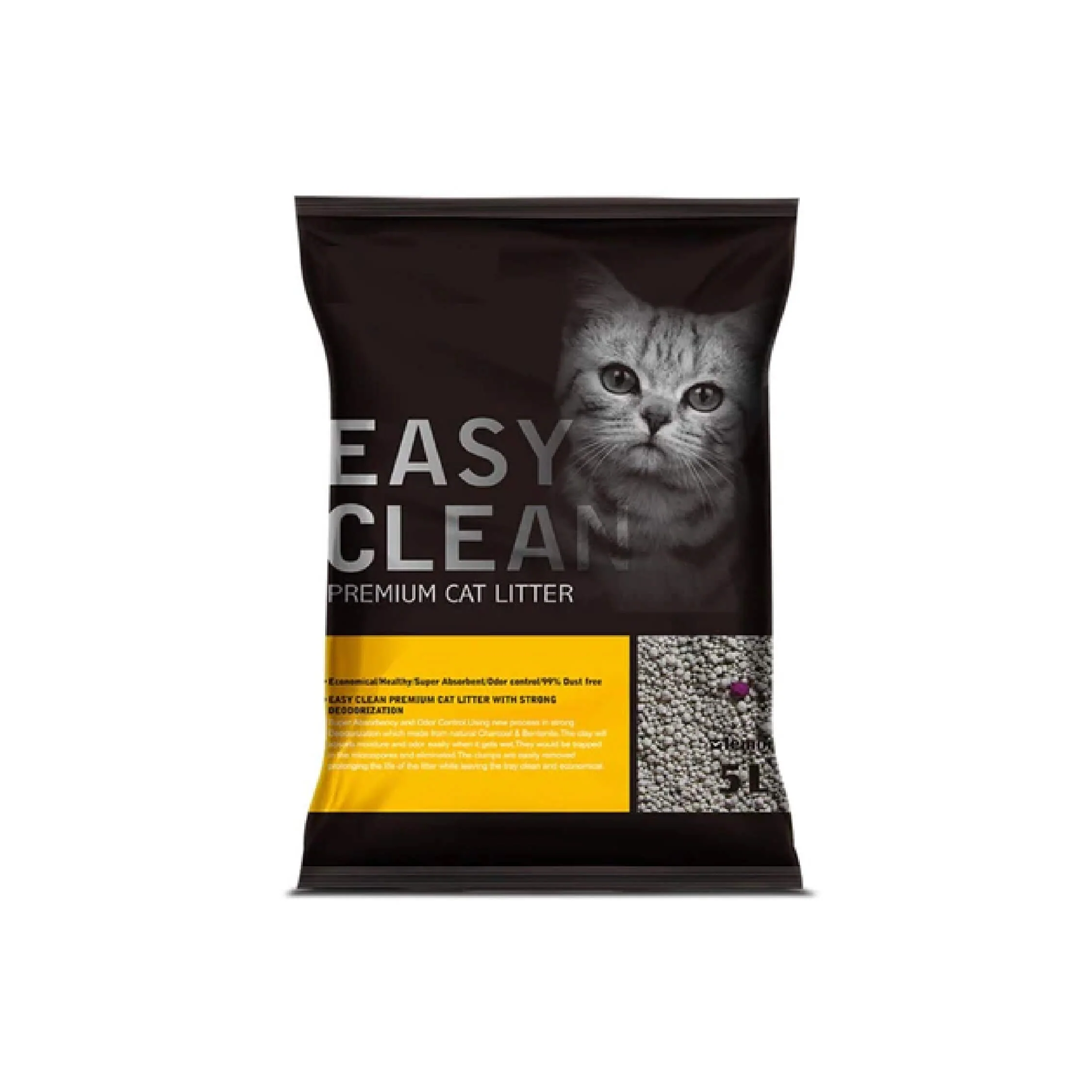 Easy Clean Bentonite Cat Litter Lemon-10L - Image 3