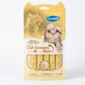 Faenbei Cat Creamy Treats- Chicken & Egg Yolk (15g x 5pcs)