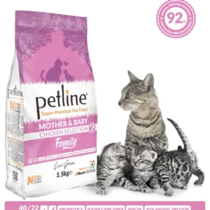 Petline Mother & Baby Cat Food- 1.5kg
