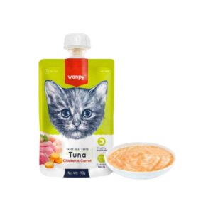 Wanpy Wet Food Lickable Treat in Tube (Tuna)- 90g
