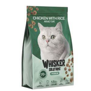 Whisker Premium Solution Adult Cat Food Chicken And Rice