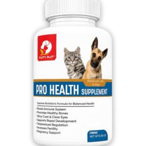 Fluff n Buff Pro Health Supplement for Cats & Dogs 150G
