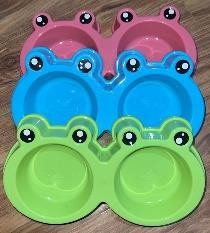 Cat Face Double Bowl CC