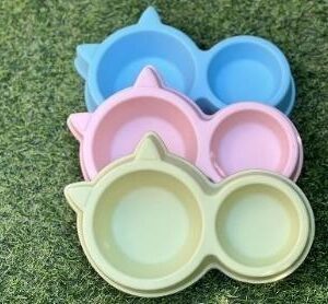 New Double Cat Face Bowl